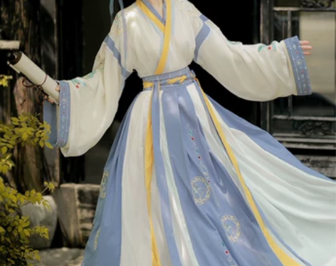 汉时光【凭兰调】汉服女正品原创晋制齐腰交领...