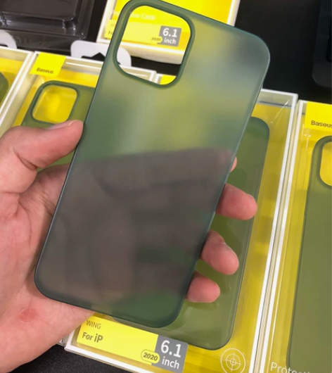 倍思正品iphone 12手机壳磨砂透绿色...