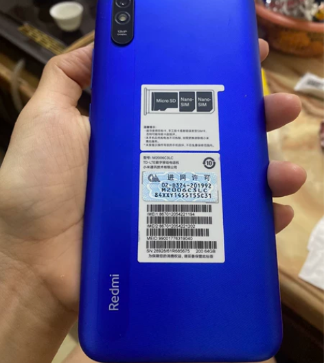闲置小米红米9A手机4+64g,全新没怎么...