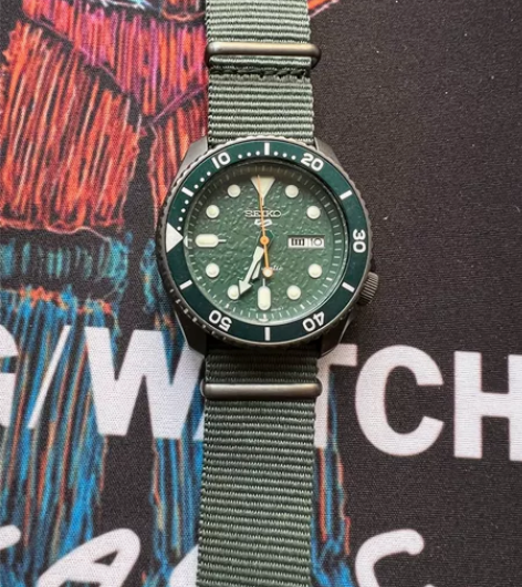 SEIKO精工5号官网手表情侣表日本黑水鬼...