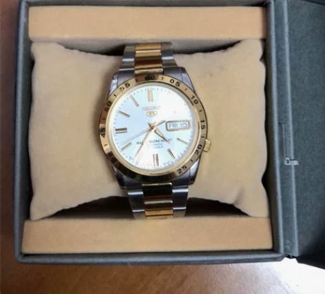 正品SEIKO 精工5号自动机械表商务夜光...
