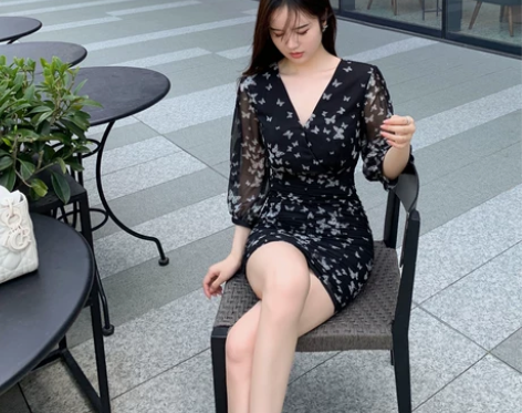 司凰轻奢 半岛蝴蝶 2022年夏季显瘦雪纺...