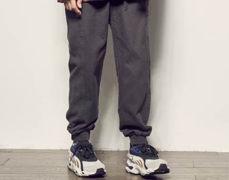 男道秋季新款束脚宽松长裤男青年日系潮牌直筒...