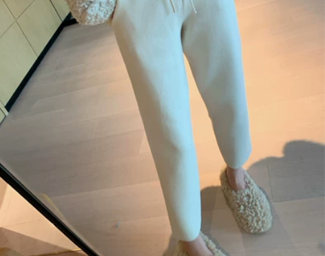 全新,小番茄定制 2019秋冬针织休闲裤女...