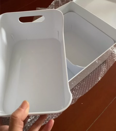 【宜家同款】白色收纳盒多用途桌面零食化妆品...