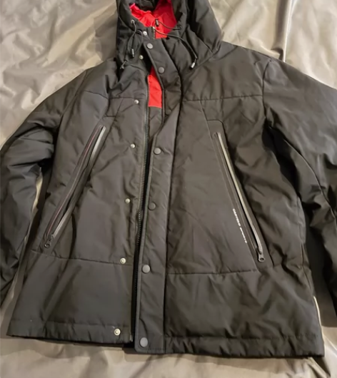 卡帝乐男士  羽绒服185码黑色线下专柜款...
