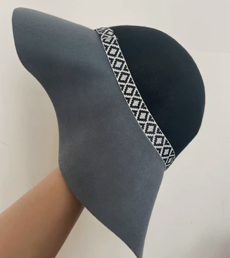 全新女士大边檐圆顶潮帽礼帽 感兴趣的话点“...