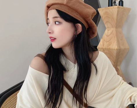 【狂欢价】显脸小~ins潮贝雷帽女秋冬季显...