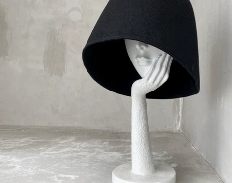 好帽型~网红遮脸羊毛呢水桶帽子女韩版潮秋冬...