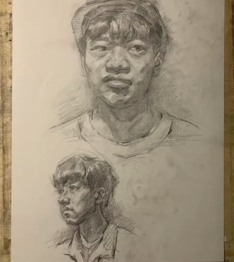 #素描作品代画 头像  照片 保证速度和质...