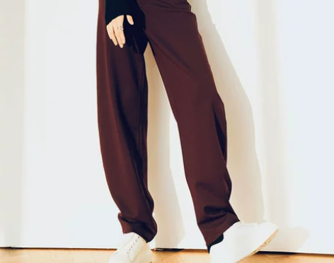 力荐！秋冬加绒2022款阔腿裤女高腰镰刀裤...