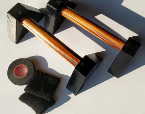 俄挺俯卧撑支架木街头健身 俄式挺身俯卧撑架...