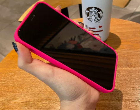 火龙果色苹果12手机壳液态硅胶iphone...