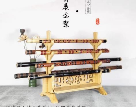 多层竹笛展示架笛子架子箫架洞箫摆放架琴行楠...