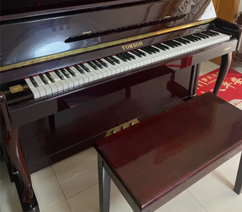 汤姆森国外钢琴,红木材质。买的时候1万5。...