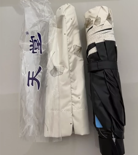 实拍天堂伞防晒太阳伞防紫外线全遮光便携遮阳...