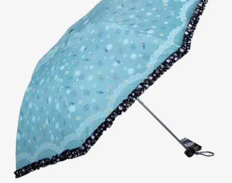 天堂伞旗舰店黑胶防晒遮太阳伞小清新三折叠晴...