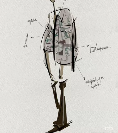 【代画】本人美术专业，价格便宜，服装设计线...