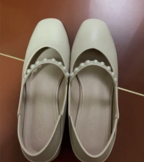 通勤玛丽珍浅口单鞋肉色 35码 上班穿 淘...