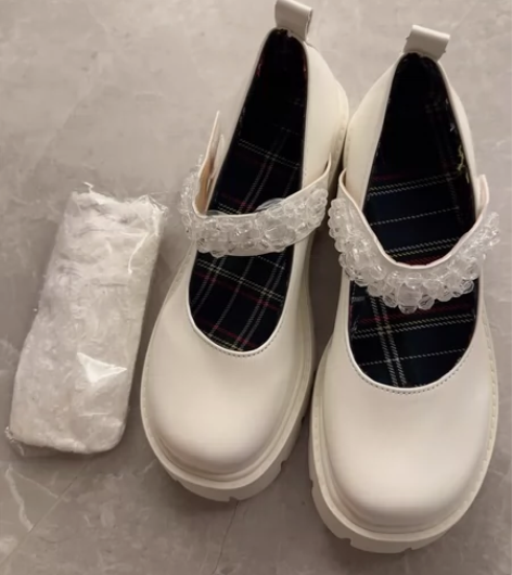 小红书同款新娘鞋玛丽珍鞋，婚纱神器婚鞋。全...