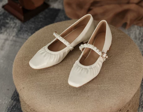 低跟平底浅口单鞋女春季复古玛丽珍鞋软底仙女...