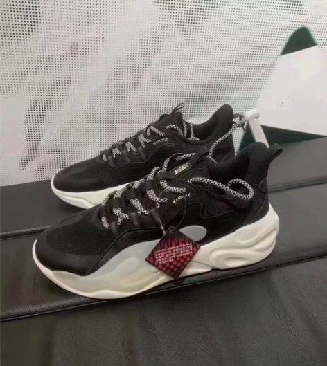 安踏男鞋潮拜秋款休闲鞋板鞋老爹鞋网面透气缓...