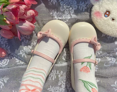 圆芙芙 原创Lolita鞋玛丽珍鞋可爱圆头...