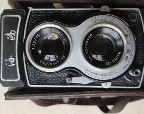 怀旧经上海海鸥4B 机械120双反老式胶卷...