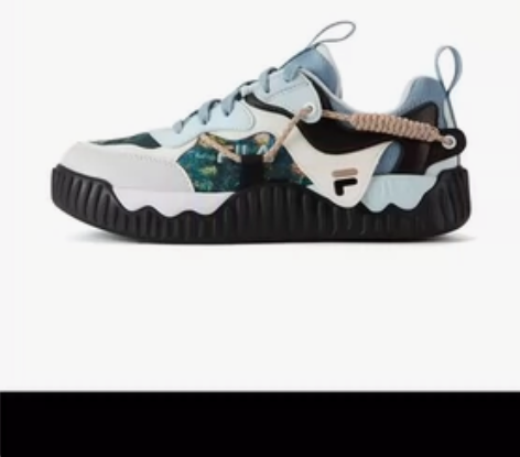 FILA x 梵高博物馆 斐乐童鞋儿童板鞋...