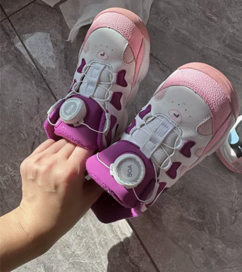 斐乐儿童鞋 粉色纽扣鞋30码 适合18.5...