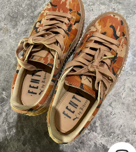 puma彪马蕾哈娜36码厚底松糕鞋 全新无...