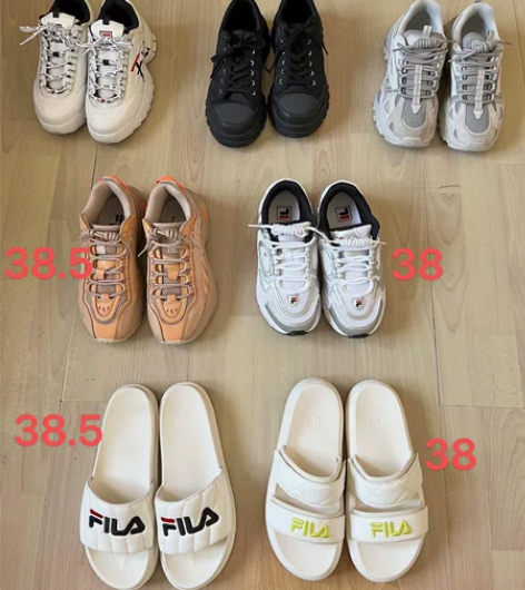 fila斐乐正品鞋,穿不了,倒空买新鞋[捂...