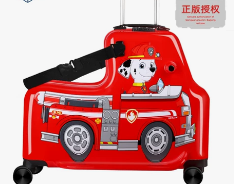 汪汪队立大功儿童行李箱可坐骑男孩宝宝拉杆箱...