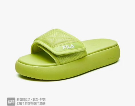 fila 斐乐 拖鞋 厚底拖鞋 购于得物，...