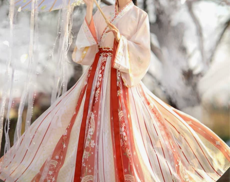 原创正品【暗香】魏晋制汉服女中国风交领齐腰...