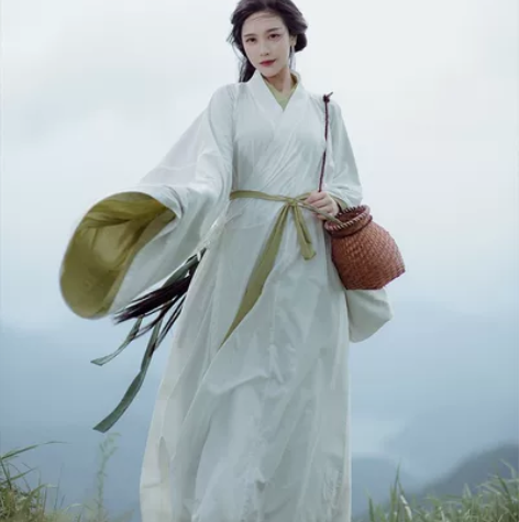 【清澄渡】空山  晚秋 直裾 魏晋 汉服 ...
