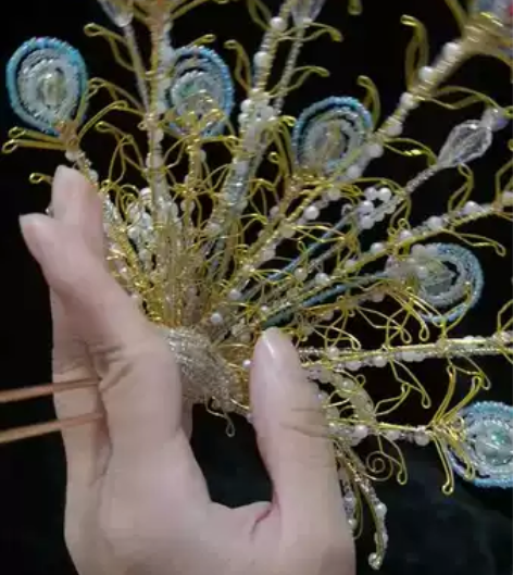 【小憩手作】清仓五尾凤头钗 只有一支！ 原...