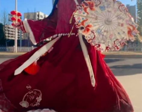 现货大展宏兔时鸣国风原创立领汉元素刺绣兔子...