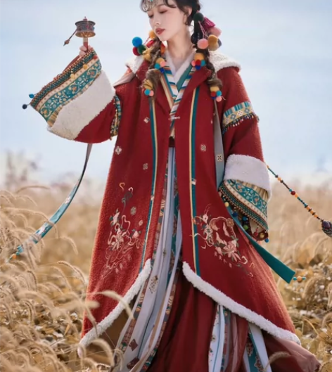 【暂挂】七月夕汉服 玄女 交领上袄改良绣花...