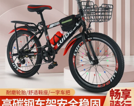 自行车儿童中小学生6-18岁男女孩中大童变...