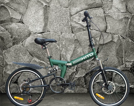 自行车 山地车德国品牌 20寸碟刹避震折叠...