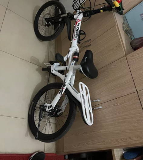 凤凰折叠自行车，给孩子买的没骑几次，几乎全...