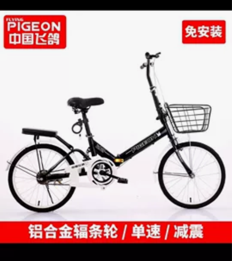 2022年7月份买的飞鸽牌折叠自行车，买来...
