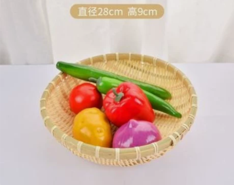 过年了刚买回来的装菜！水果竹篮子！有喜欢的...