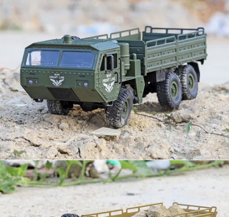 JJRC2.4G仿真萨德六轮军事卡车 户外...