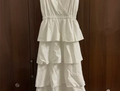 吊带蛋糕裙，上身效果非常好，适合s码的女生...