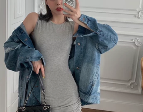 【六一特惠】背心连衣裙女夏季新款休闲运动风...