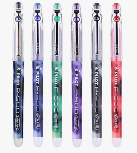 日本进口pilot百乐p500中性笔走珠笔...