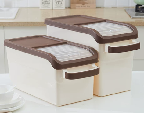 米桶家用防虫防潮密封20斤装米面收纳盒30...