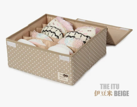 天纵可水洗内衣收纳盒加高文胸罩收纳盒子袜裤...